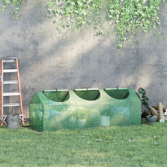 Portable Mini Tunnel Greenhouse, 71" x 24" x 24", Green Mini Greenhouses Green at Gallery Canada