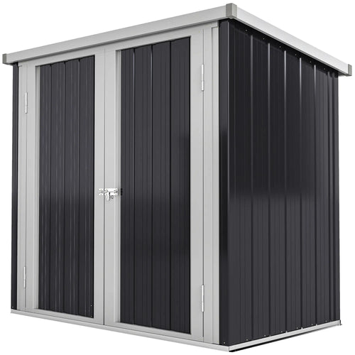 5' x 3' Metal Garden Storage Shed, Tool House, Double Doors