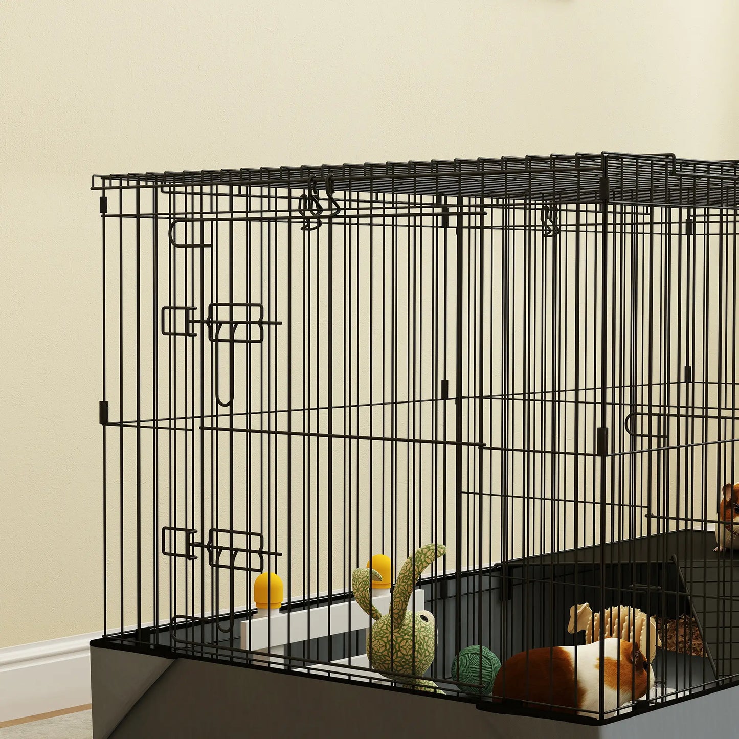 Guinea Pig Cage, Removable Top, 2 Areas, Waterproof Liner, Ramp, Perch Houses & Habitats at Gallery Canada