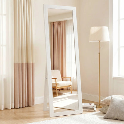 15" x 62" Full Length Mirror for Bedroom, Free Standing Dressing Mirror, Wall Mirror for Living Room, White Full Length Mirrors at Gallery Canada