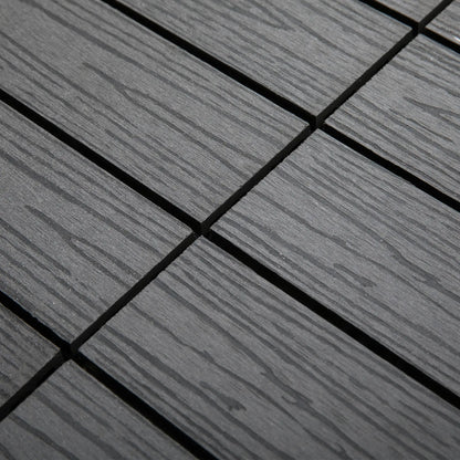 Interlocking Deck Tiles, 11 Pack 12" x 12", Waterproof Non-Slip, Grey Deck Tiles at Gallery Canada