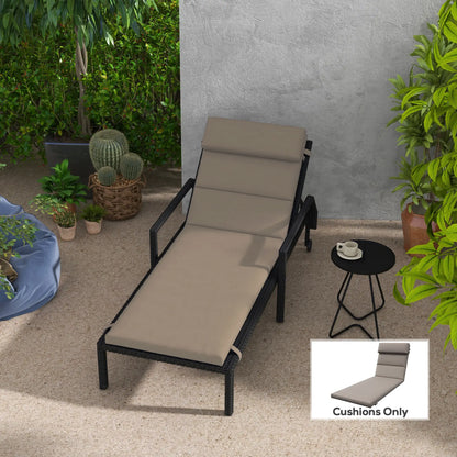 Patio Chaise Lounge Chair Cushion Replacement, Dark Grey Patio Chair Cushions at Gallery Canada