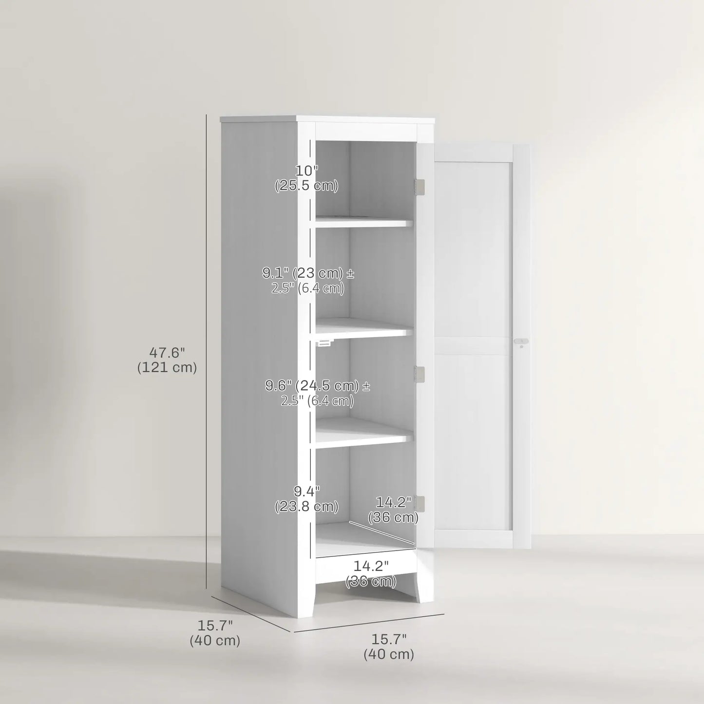 Kitchen Pantry Cabinet, Adjustable Shelves, White Kitchen Pantry Cabinets at Gallery Canada