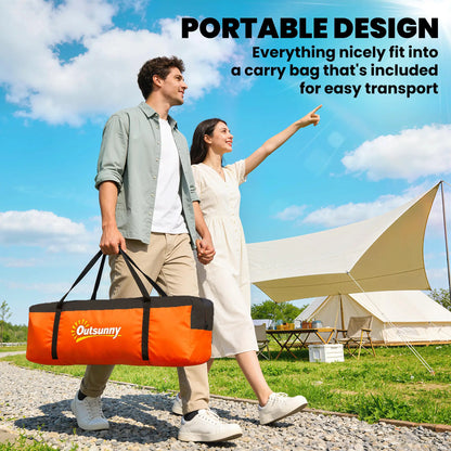 5-6 Person Family Tent, With Lighting Hook, Carrying Bag, Orange Camping Tents at Gallery Canada