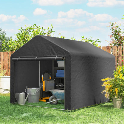 6.6' x 7.8' Portable Shed, Waterproof Bike Tent, Dark Grey Sheds at Gallery Canada