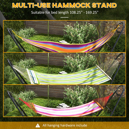 10.3Ft Adjustable Hammock Stand, Fits 9-14Ft, 450Lbs, Black Hammock Stands at Gallery Canada