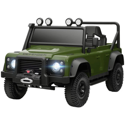 Kids Ride On Truck, Remote Control, Spring Suspension, LED Lights, 3 Speed, Dark Green Electric Toy Cars Dark Green at Gallery Canada