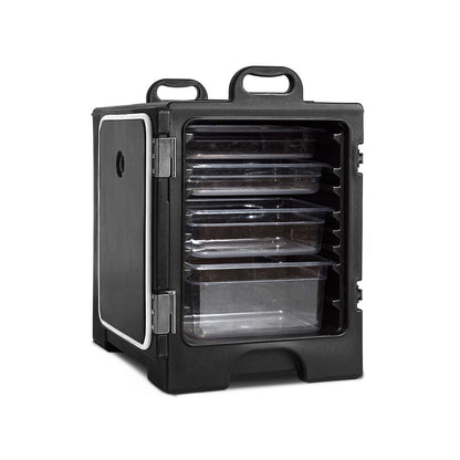 81 Quart End-Loading Insulated Food Pan Carrier, Black Food Warmers & Burners Black at Gallery Canada