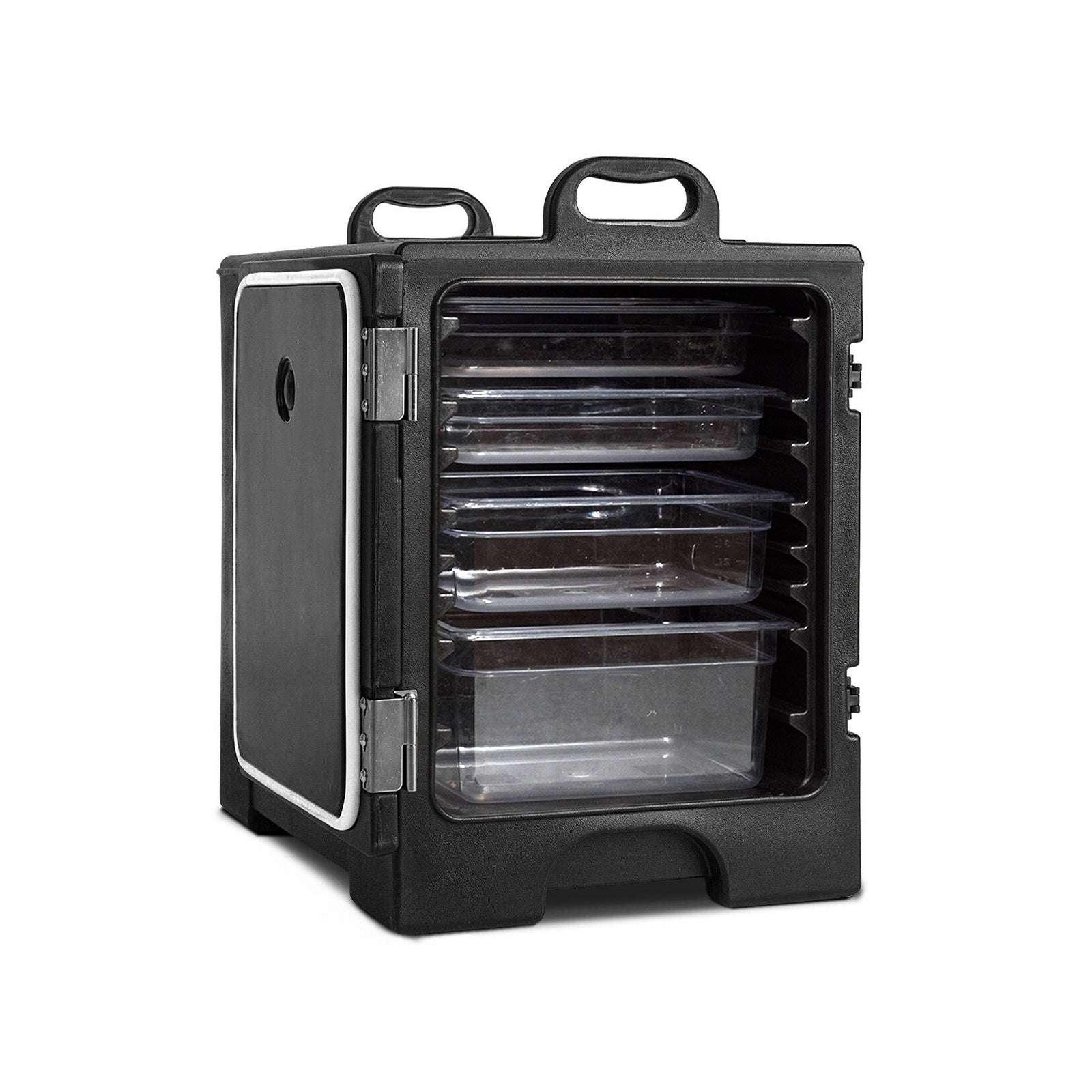 81 Quart Capacity End-loading Insulated Food Pan Carrier, Black Food Warmers & Burners Black at Gallery Canada