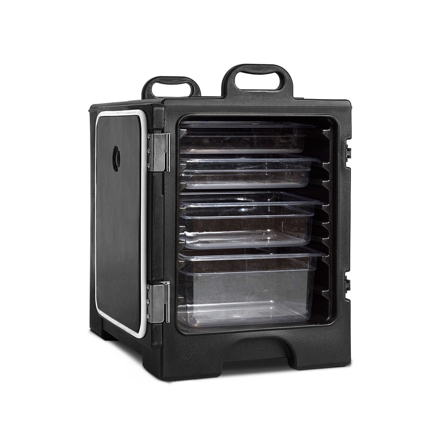81 Quart Capacity End-loading Insulated Food Pan Carrier, Black Food Warmers & Burners Black at Gallery Canada
