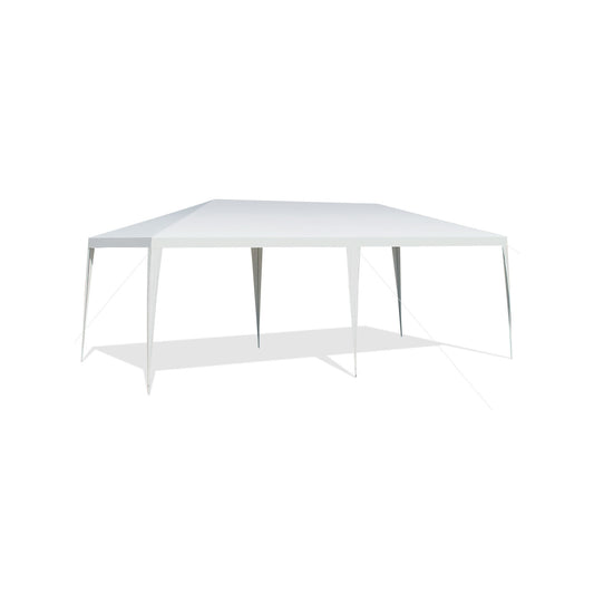 10 x 20 Feet Waterproof Canopy Tent with Tent Peg and Wind Rope Canopies White at Gallery Canada