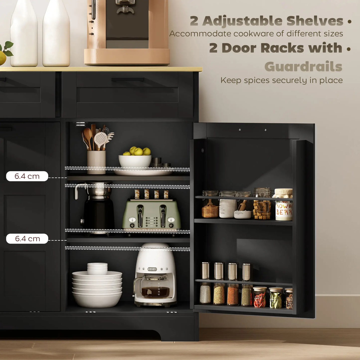 7 Gallon Tilt Out Garbage Cabinet, Kitchen Island, Black Bar Cabinets at Gallery Canada