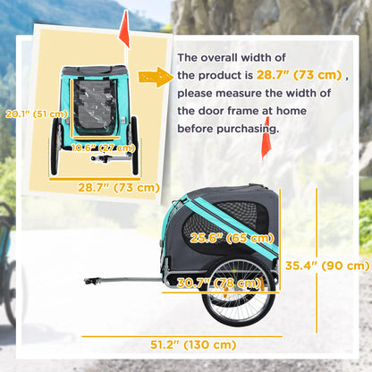 Dog Bike Trailer, Pet Cart, Foldable, Bicycle Wagon, Green Dog Bike Trailers & Strollers at Gallery Canada
