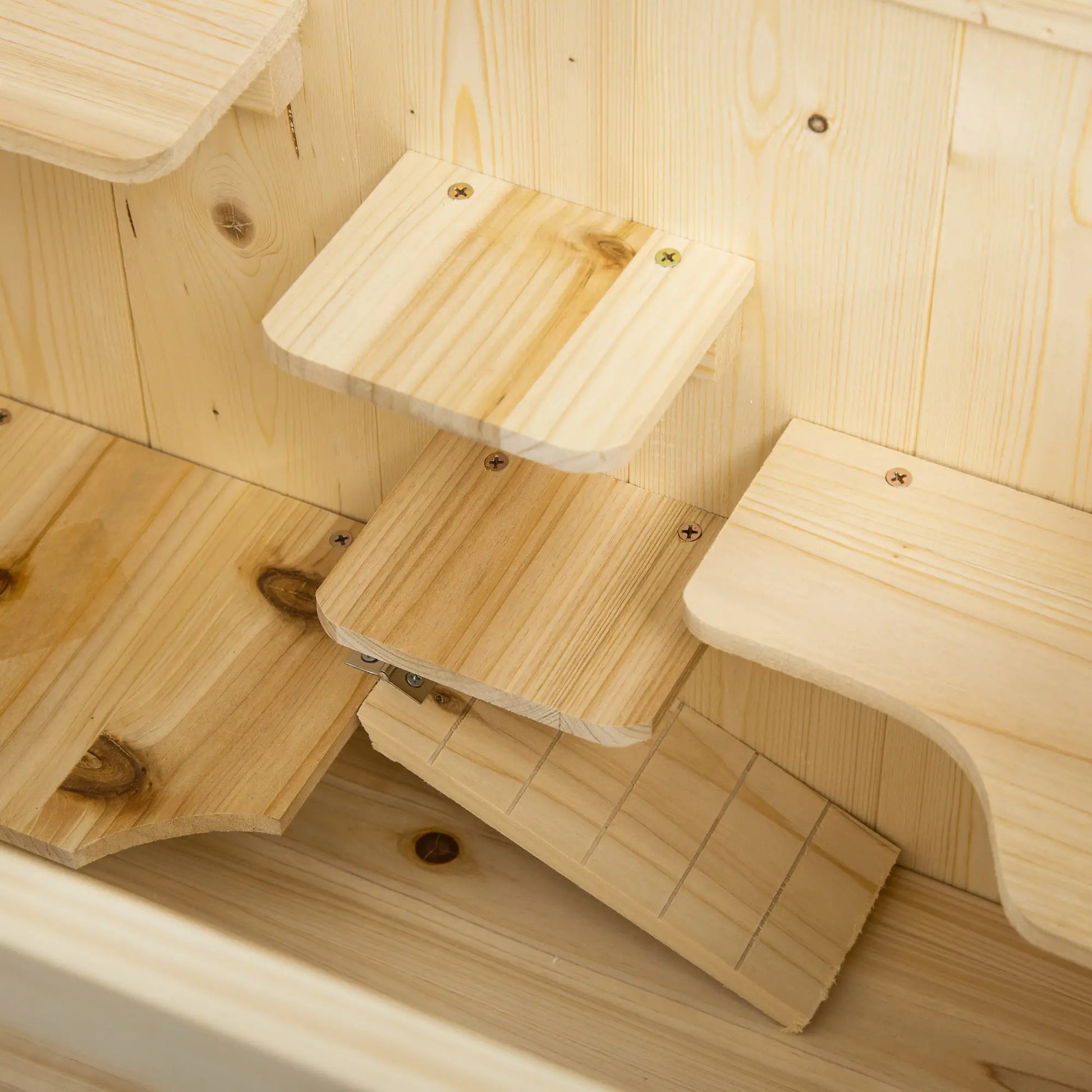 5 Tier Fir Wood Hamster Cage, Small Animals Play House, Exercise Center Hamster Cages at Gallery Canada