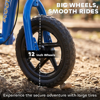 Kids Scooter Bike, 12'' Tire, for 5-12 Year Old, Blue Scooters at Gallery Canada
