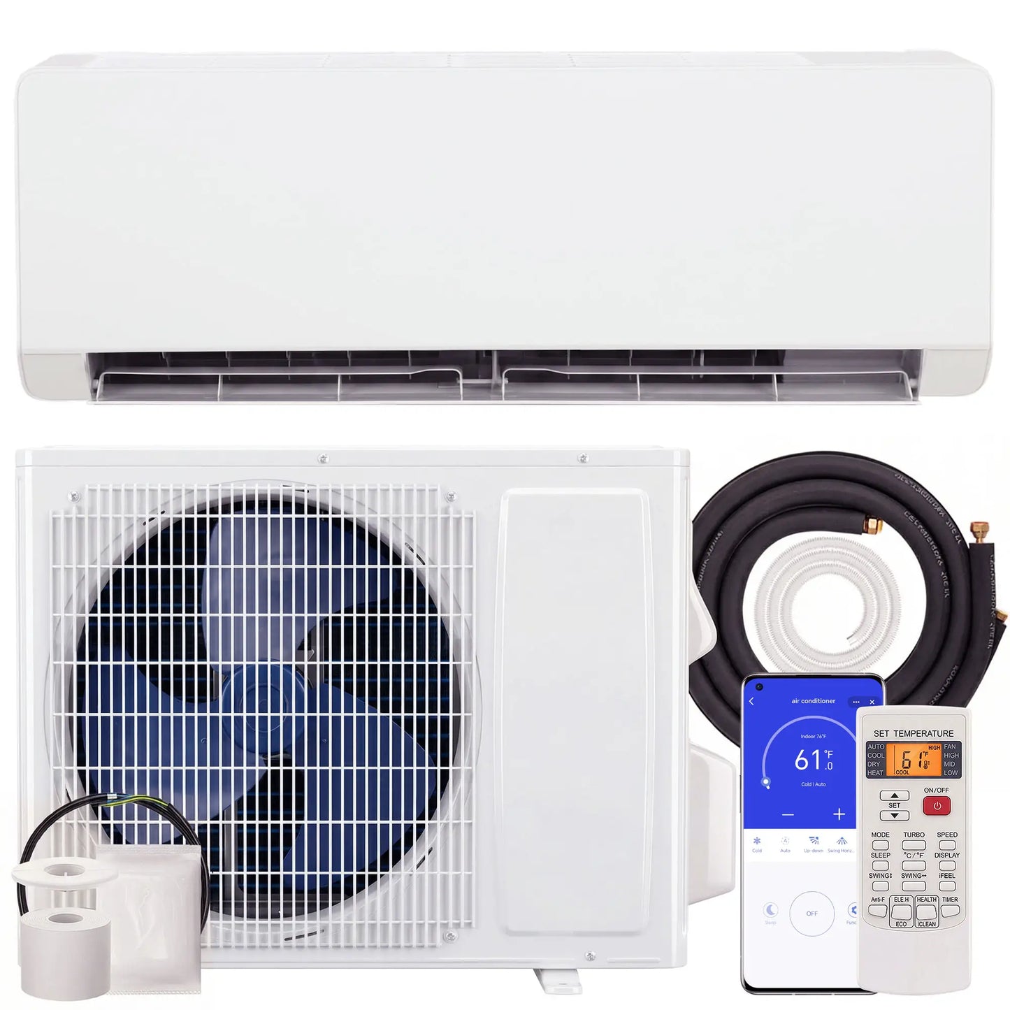 12000 BTU Mini Split AC, 22 SEER2 115V Wifi Inverter Heat Pump, 750 Sq. Ft Air Conditioner at Gallery Canada