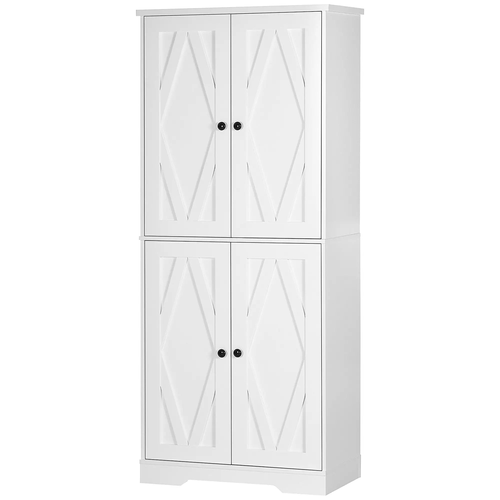 Freestanding Storage Cabinet, Kitchen Pantry with Doors, Shelves Kitchen Pantry Cabinets at Gallery Canada