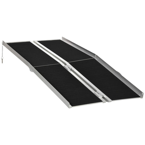 6ft Foldable Aluminum Wheelchair Ramp, Non-Skid, Portable