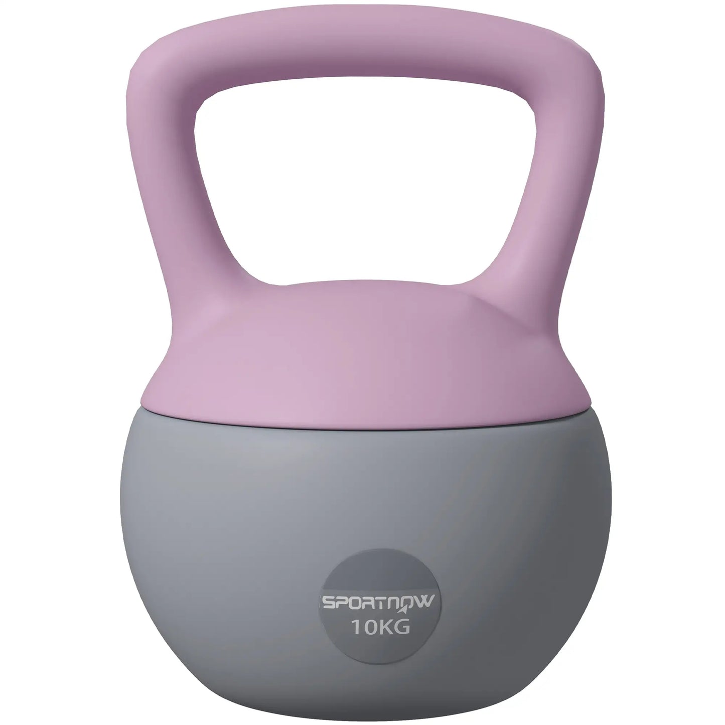 22 Lb Soft Sand Filled Kettlebell With Grip Handle, Purple