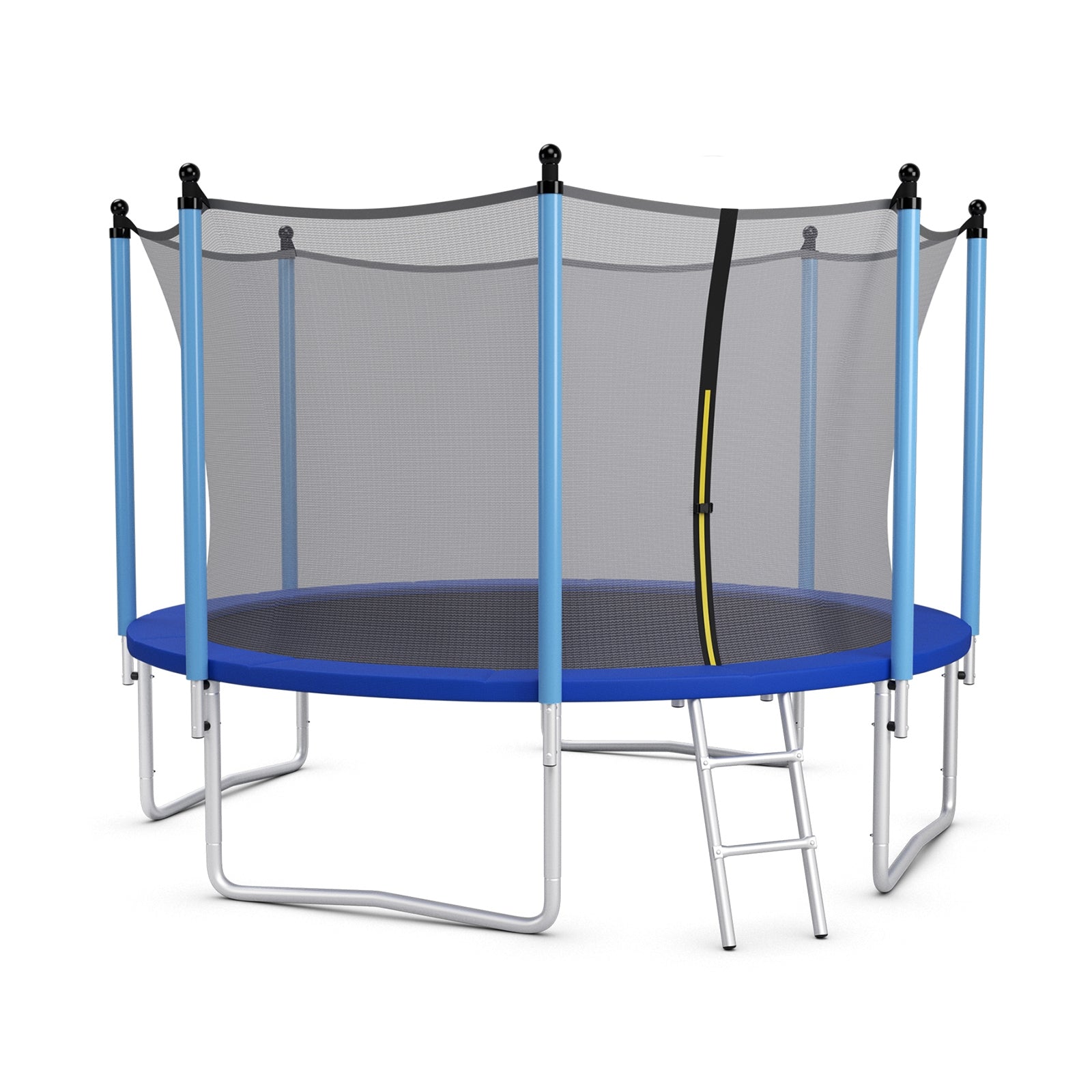 Outdoor Trampoline with Safety Closure Net-12 ft, Blue Trampolines Blue at Gallery Canada