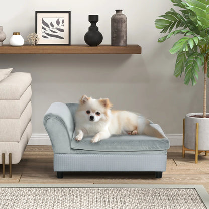 Pet Sofa Dog Couch Chaise Lounge, Small Size, Light Grey Dog Sofas at Gallery Canada