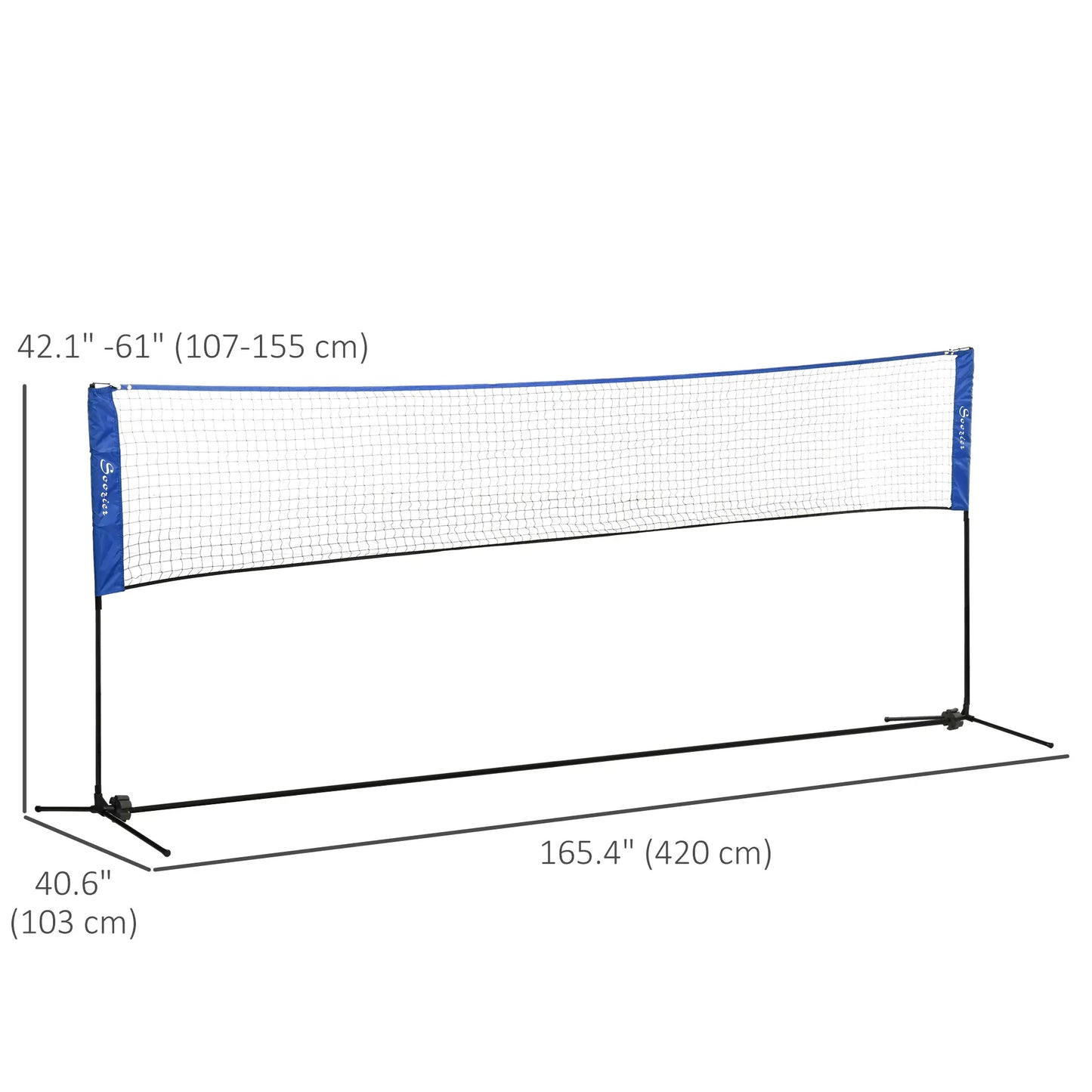 14ft Adjustable Badminton Net, Carry Bag, for Tennis, Pickleball, Volleyball Badminton at Gallery Canada