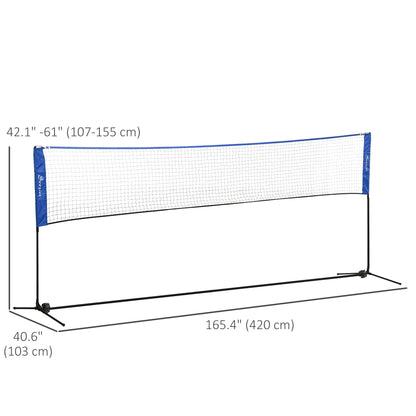 14ft Adjustable Badminton Net, Carry Bag, for Tennis, Pickleball, Volleyball Badminton at Gallery Canada