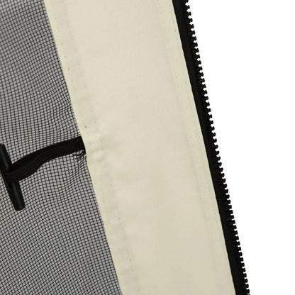 Replacement Mosquito Netting, 10' x 10', Cream White, Black Gazebo Sidewalls at Gallery Canada