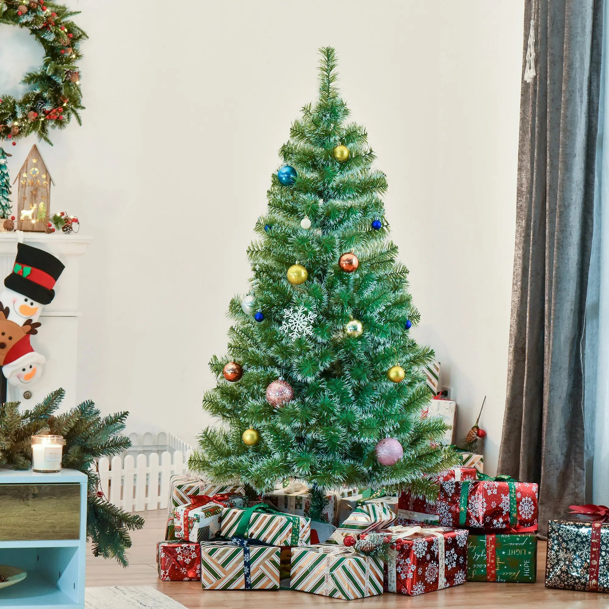 5FT Artificial Christmas Tree, Metal Stand, 416 Tips Artificial Christmas Trees at Gallery Canada