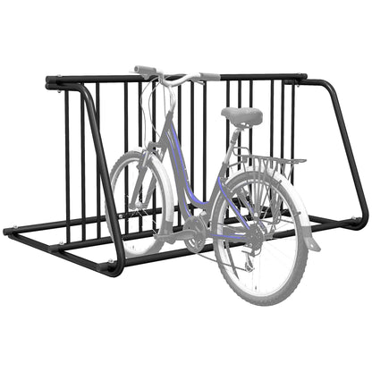 Steel Bike Rack, 61", 6-Bike Capacity, Dual-Side, for Garages Streets Bike Parking Stands at Gallery Canada