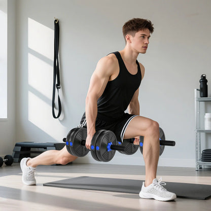 Adjustable Dumbbell Set, 33lb Free Weights With Connector Dumbbells & Barbells at Gallery Canada