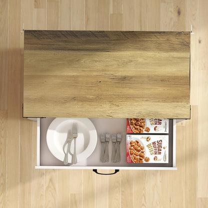 Farmhouse Buffet Cabinet, 1 Drawer, Storage Cabinet, Adjustable Shelf, White Bar Cabinets at Gallery Canada
