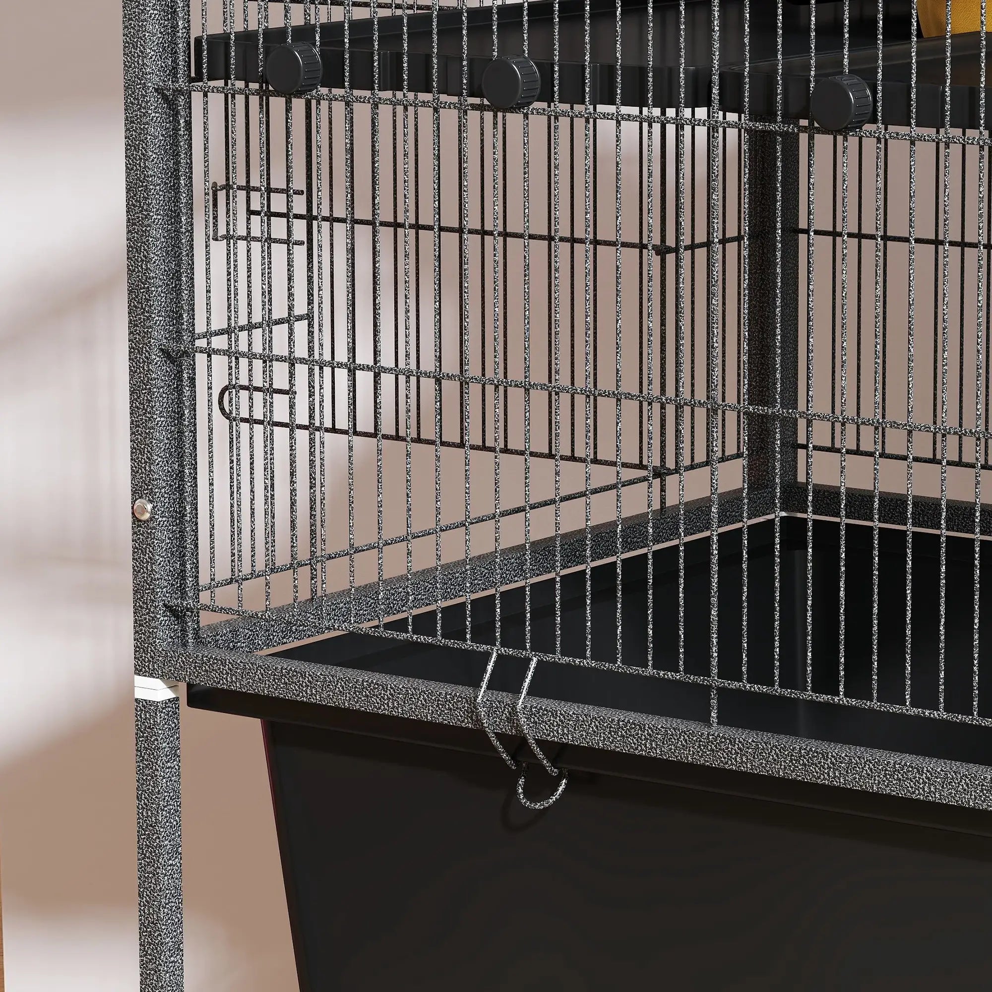 59 Inch 5 Level Small Animal Cage, Rolling Ferret Cage, Dark Grey Houses & Habitats at Gallery Canada
