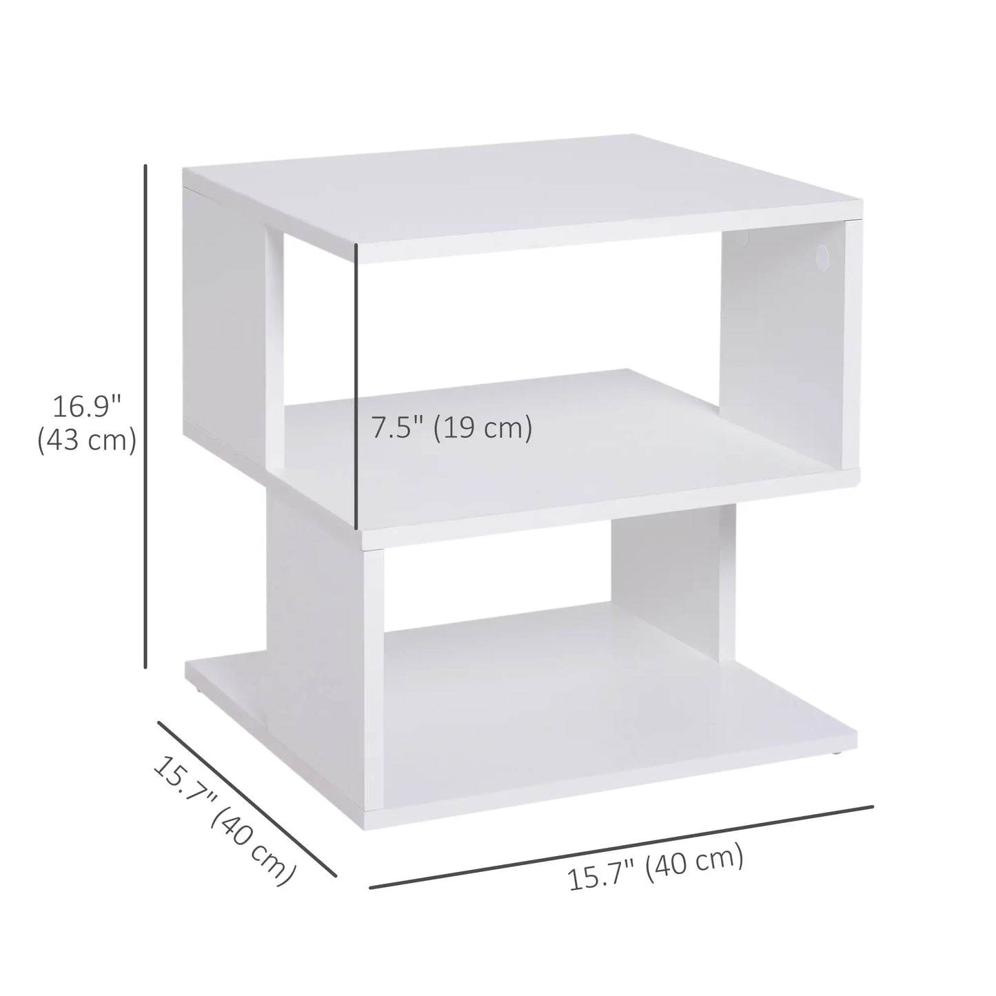 Slim Nightstand, Bedside Stand for Small Spaces Side Tables at Gallery Canada