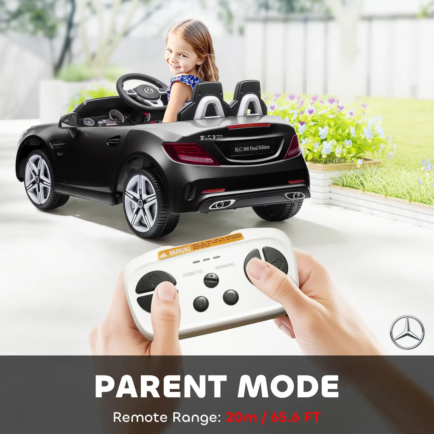 12V Ride On Car, Parent Remote Control, Two Motors, Music, Lights, Suspension Wheels, Black Electric Toy Cars at Gallery Canada
