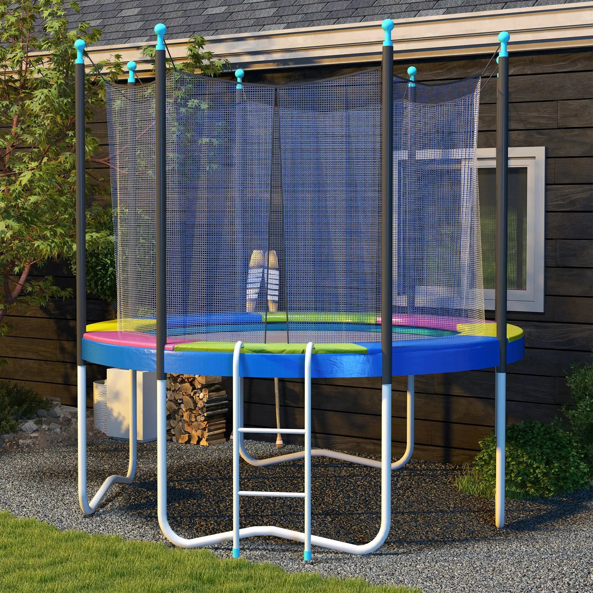 8FT Trampoline Spring Cover, Waterproof, Tear-Resistant, Multi-Colored Trampolines at Gallery Canada