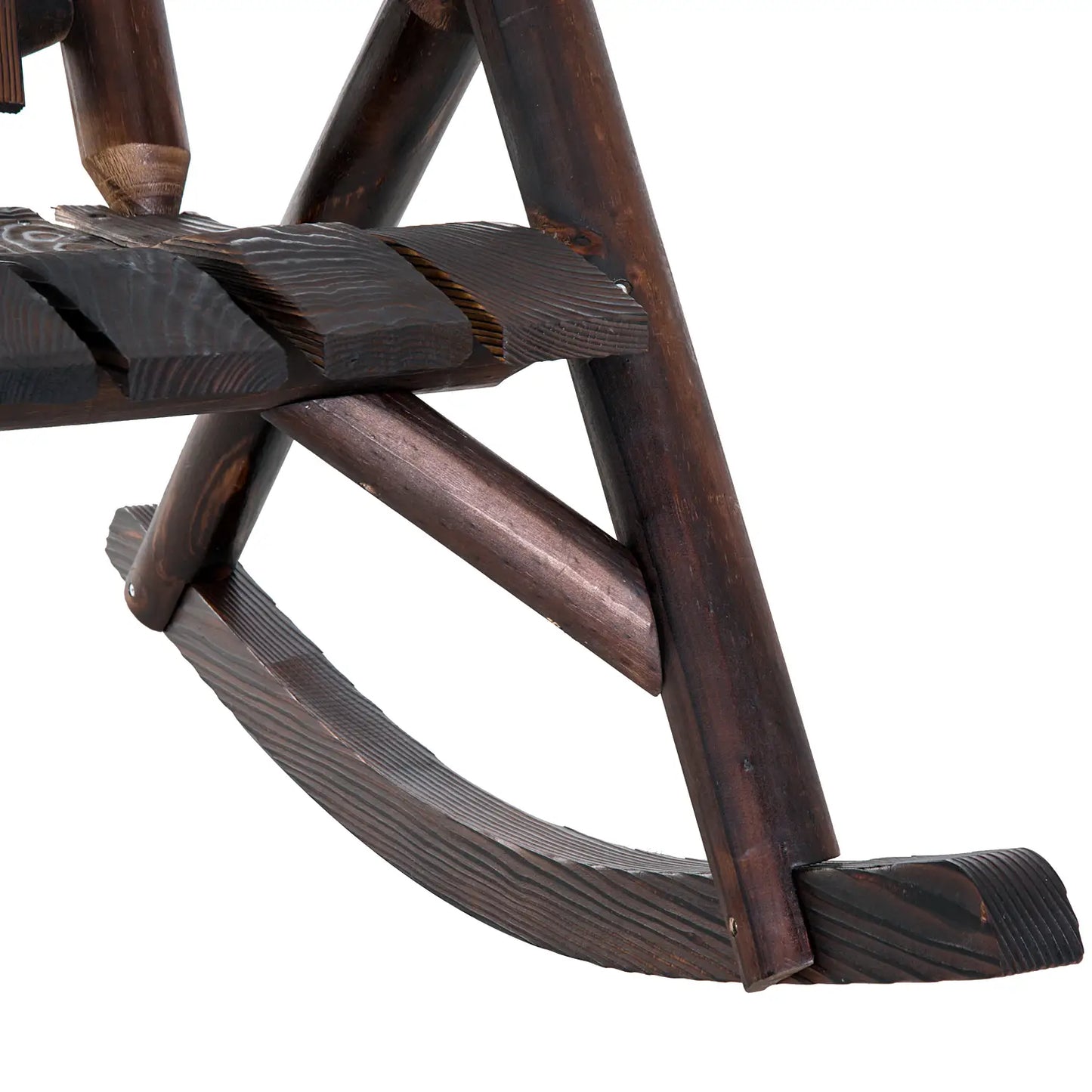 Rustic Fir Wood Adirondack Rocking Chair, Outdoor Patio Furniture Outdoor Rocking Chairs at Gallery Canada