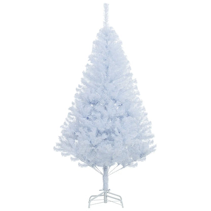 5ft Artificial Christmas Tree, 536 Branch Tips, Metal Stand, White White Christmas Trees White at Gallery Canada