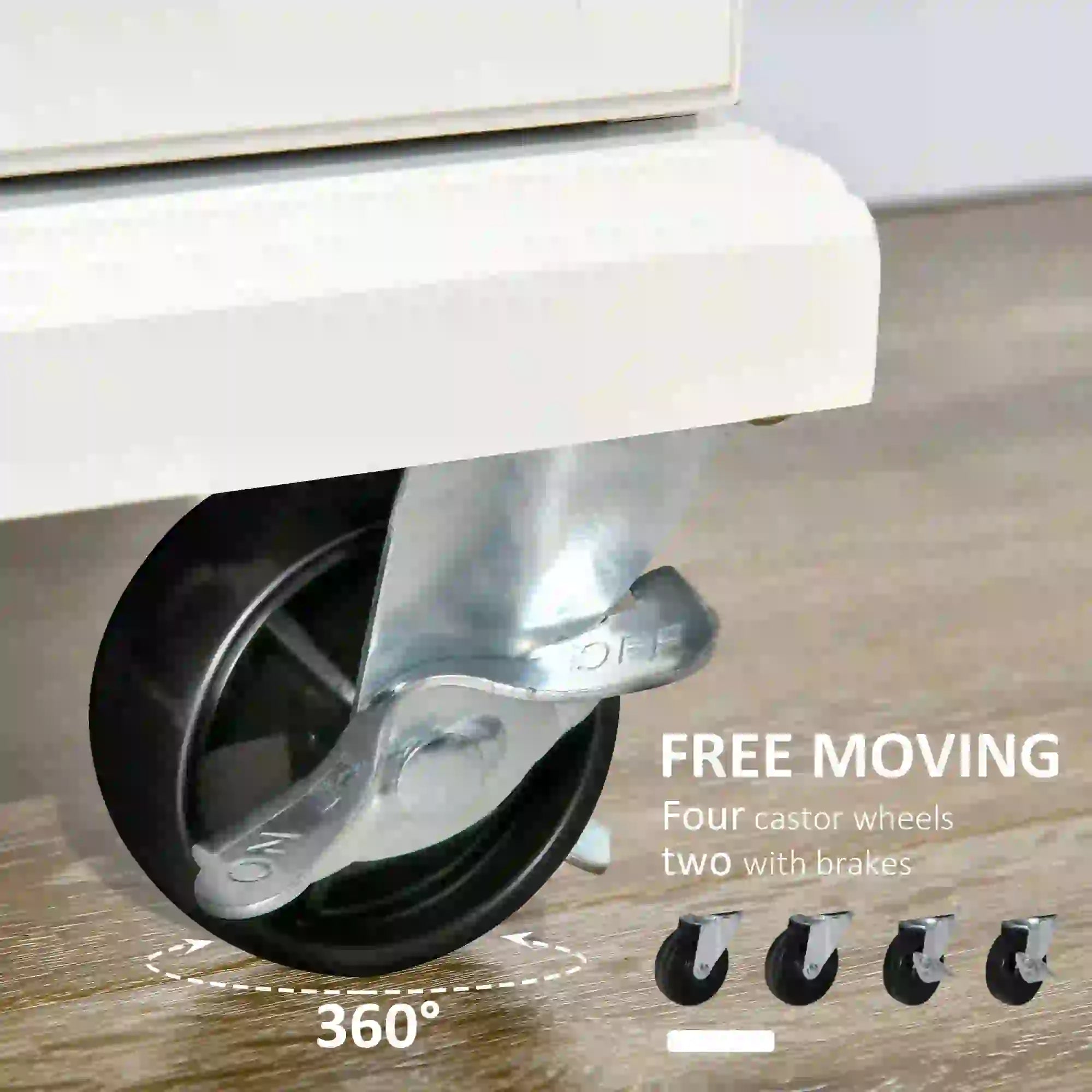 Kitchen Island Cart, Wheels, Extended Counter, Drawer, Towel Racks Kitchen Islands & Kitchen Carts at Gallery Canada