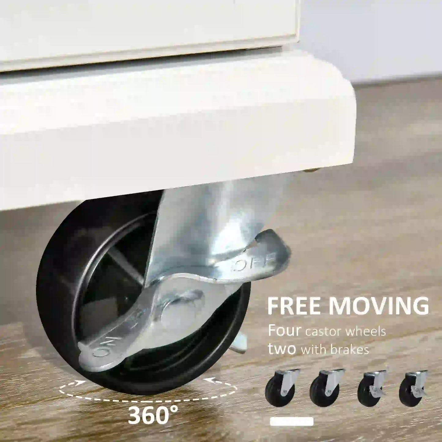 Kitchen Island Cart, Wheels, Extended Counter, Drawer, Towel Racks Kitchen Islands & Kitchen Carts at Gallery Canada