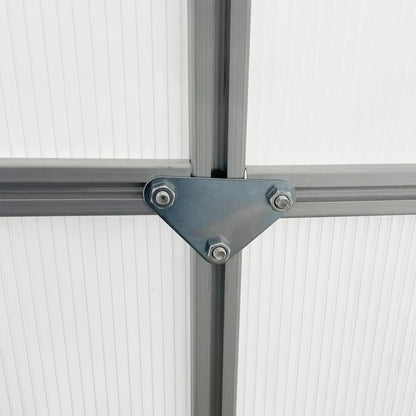 6' x 12' x 6.5' Walk-in Greenhouse, Polycarbonate, Adjustable Roof Vent, Sliding Door, Clear Walk In Greenhouses at Gallery Canada