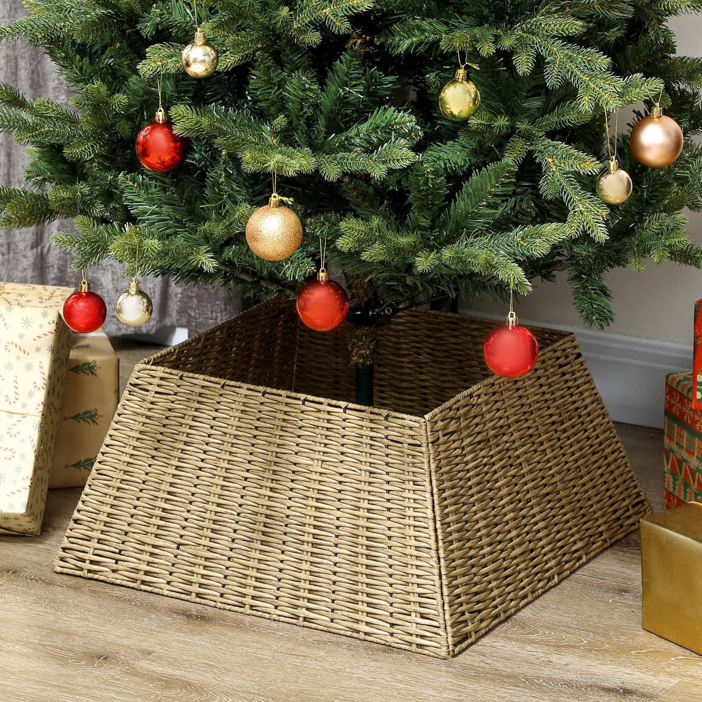 Rustic Christmas Tree Skirt, Plastic Tree Collar, Natural Christmas Trees at Gallery Canada