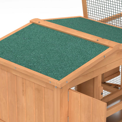 Wooden Rabbit Hutch, Bunny House Chicken Coop with Run Rabbit Hutch at Gallery Canada