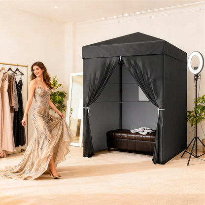 5 x 5 ft Compact Pop Up Canopy Tent, UPF 50+ Changing Room, Black Pop Up Canopies at Gallery Canada