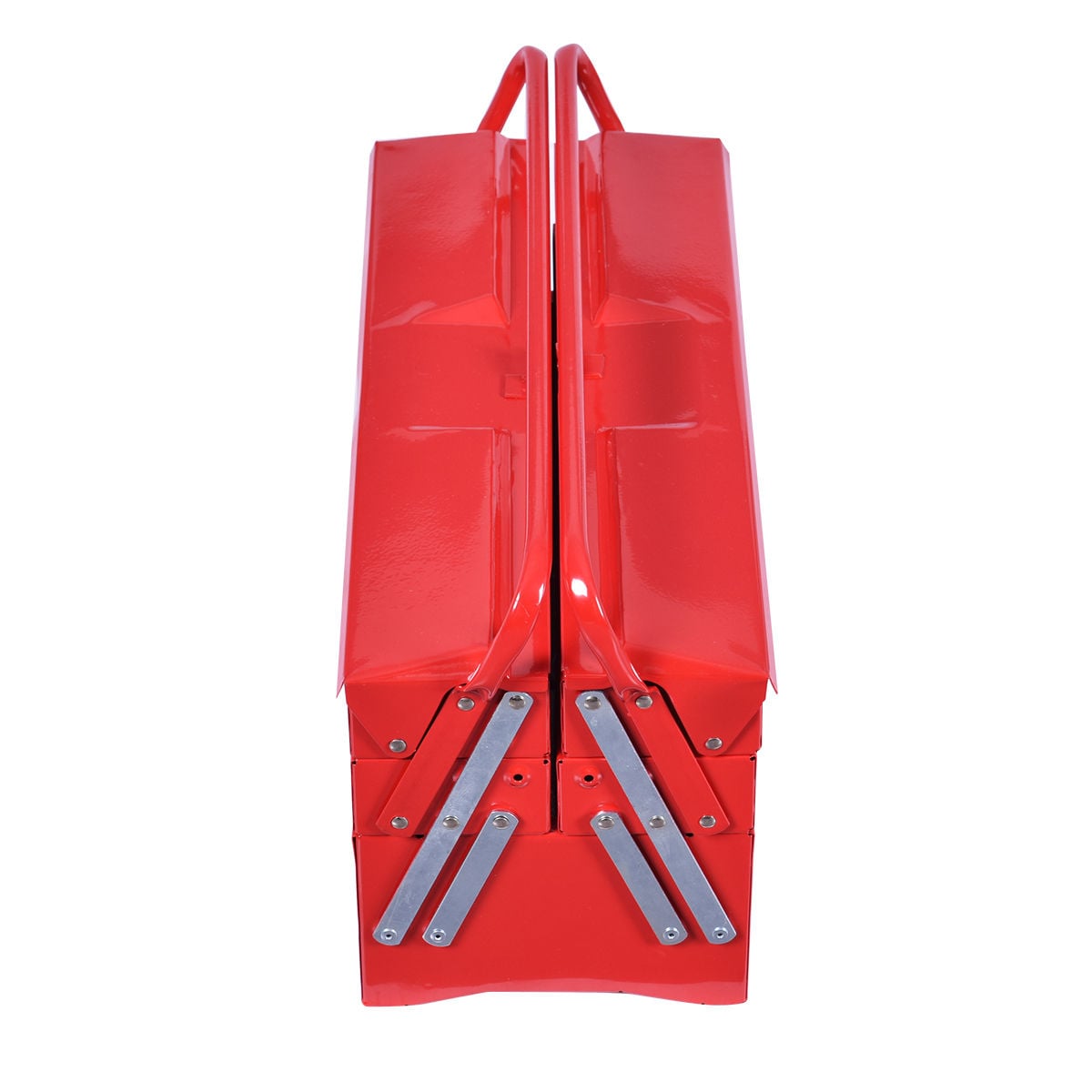 20 Inch Metal Tool Box With 5 Trays, Red Tool Boxes at Gallery Canada