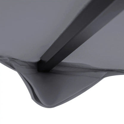 10' x 10' Square 2-Tier Gazebo Canopy Cover, Dark Grey Gazebo Canopy Replacement at Gallery Canada