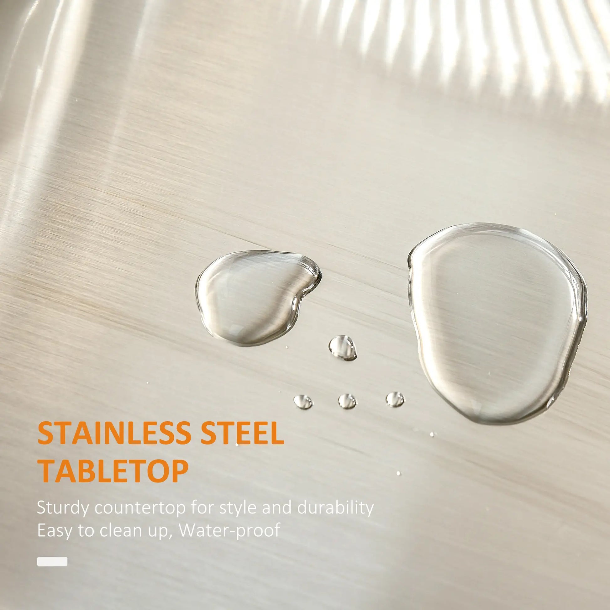 Kitchen Island, Stainless Steel Top, Rolling Cart with Drawer, Grey Kitchen Islands & Kitchen Carts at Gallery Canada