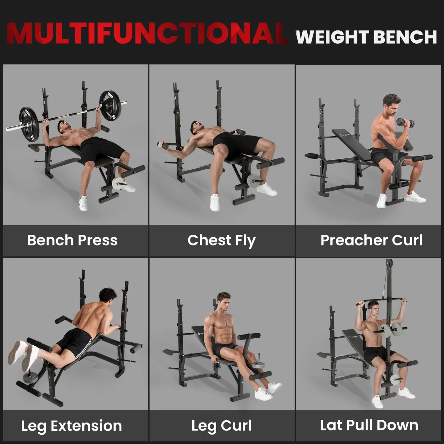 Weight Bench, Press Rack, Preacher Curl, Lat Pull Down Weight Benches at Gallery Canada