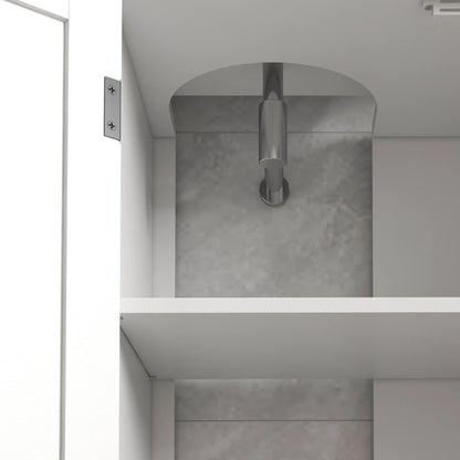 Bathroom Vanity Cabinet, Under Sink Storage, Double Doors, White Sink Cabinets at Gallery Canada