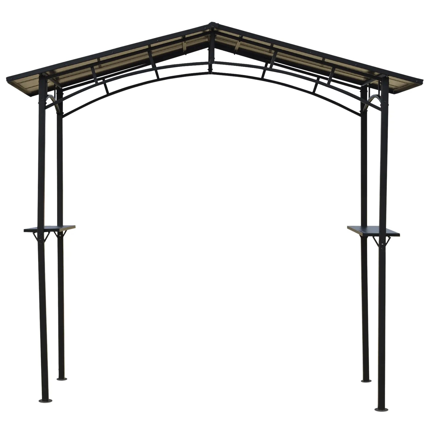 8' x 5' Hardtop Grill Gazebo, Aluminium BBQ Canopy, Outdoor with Shelves, Aluminium BBQ Grill Gazebos at Gallery Canada